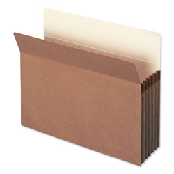 Smead Redrope Drop Front File Pockets, 5.25 in Expansion, Letter Size, Redrope, 50/Box
