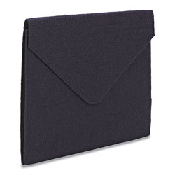 Smead Soft Touch Cloth Expanding Files, 2 in Expansion, 1 Section, Letter Size, Navy Blue