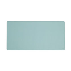Smead Vegan Leather Desk Pads, 31.5 in x 15.7 in, Light Blue