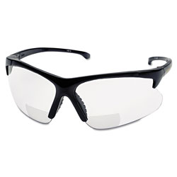 Smith & Wesson V60 30-06 Rx Readers Prescription Safety Glasses, Clear Polycarbonate Lens, Hardcoated, Black, Nylon, +2.0