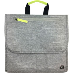 So-Mine Carrying Case Travel Essential - Ash Gray, Lime - 18 in, x 11.8 in x 0.8 in Depth - 1 Pack