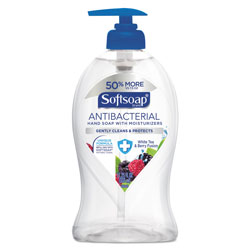 Softsoap Antibacterial Hand Soap, White Tea & Berry Fusion, 11 1/4 oz Pump Bottle