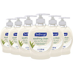 Softsoap Soothing Liquid Hand Soap Pump - Aloe Vera Scent - 7.5 fl oz (221.8 mL) - 6 / Carton