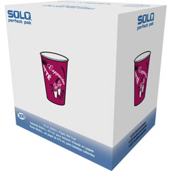 Solo 16 Oz Hot Paper Cups, Bistro Design, Pack of 300