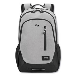 Solo Region Backpack, For 15.6 in Laptops, 13 x 5 x 19, Light Gray