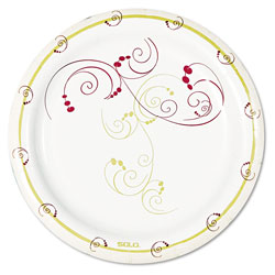 Solo Symphony Paper Dinnerware, Mediumweight Plate, 6 in, Tan, 1000/Carton