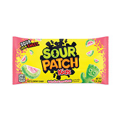 Sour Patch Kids® Chewy Candy, Watermelon, 2 oz Bags, 24/Pack