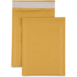 Sparco Cushioned 1 Bubble Mailer, 7-1/2 in x 12 in, 100/CT, Kraft