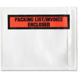 Sparco Packing/Invoice Envelope, 4.5 in x 5.5 in, 1000/BX, White