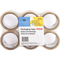 Sparco Sealing Tape, 1.6 mil, 2"x55 Yards, 36/CT, Clear