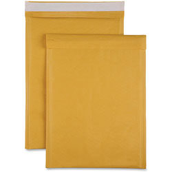Sparco Size 5 Bubble Cushioned Mailers, #5, 10 1/2 in x 16 in Length, Self-sealing, Kraft