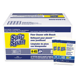 Spic and Span Professional Powder Floor With Bleach, Concentrate, 2.2 oz. Packets, 45/Case