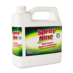 Spray Nine® Heavy Duty Cleaner/Degreaser/Disinfectant, Citrus Scent, 1 gal Bottle, 4/Carton (ITW268014CT)