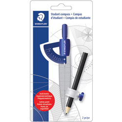 Staedtler Student Compass, 8.5 in Maximum Diameter, Plastic, Blue