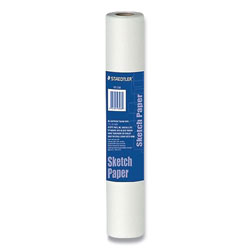 Staedtler Transparent Sketch Paper Roll, 8 lb Bond Weight, 18 in x 50 yd, White