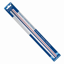 Staedtler Triangular Scale for Architects, Color-Coded Grooves, 12 in Long, Plastic, White, Blister Pack