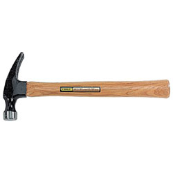 Stanley Bostitch Wood Handle Nail Hammer, High Carbon Steel, Hickory, 12-3/4 in L, 16 oz