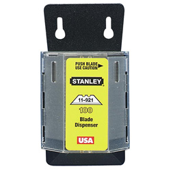 Stanley Bostitch 1992® Heavy Duty Utility Blades, 2-7/16 in, Carbon Steel, 100 Pk w/Dispenser