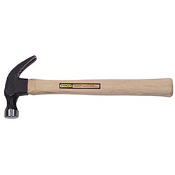 Stanley Bostitch Wood Handle Nail Hammer, High Carbon Steel, Hickory, 13-1/4 in L, 16 oz Head