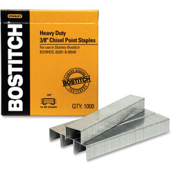 Stanley Bostitch Heavy Duty Staples, Use In B310HDS, 03201, 1/2"W, 3/8"L