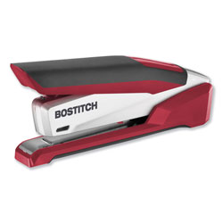 Stanley Bostitch InPower Spring-Powered Premium Desktop Stapler, 28-Sheet Capacity, Red/Silver