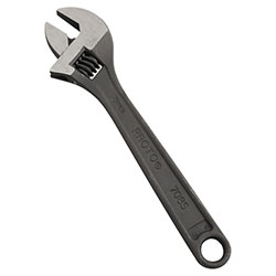Stanley Bostitch Protoblack™ Adjustable Wrench, 8 in L, 1-1/8 in Opening, Black Oxide