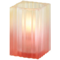 Sterno Inifinity Flameless Candle Holder, Orange Frost