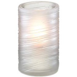 Sterno Katama Flameless Candle Holder, Frost