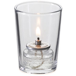 Sterno Luna Flameless Candle Holder, Clear