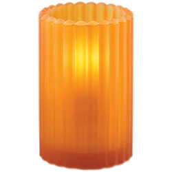 Sterno Paragon Flameless Candle Holder, Orange Frost