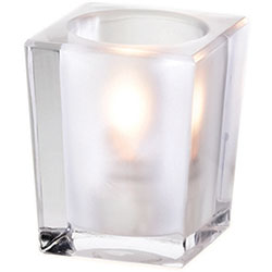 Sterno Signature Flameless Candle Holder, Frost