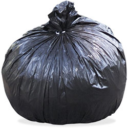 Stout Total Recycled Content Plastic Trash Bags, 60 gal, 1.5 mil, 36 in x 58 in, Brown/Black, 100/Carton