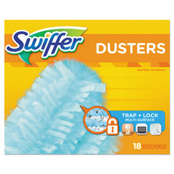 Swiffer Dust Lock Fiber Refill Dusters, Unscented, 18 Per Box, 4/Case, 72 Total