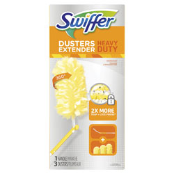 Swiffer Dusters Heavy Duty 3' Extended Handle Kit, 1 Kit (Handle+3 Dusters), 6 Kit/Case, 6 Total (PGC82074)