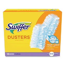 Swiffer Dusters Refill, Dust Lock Fiber, Lavender Scent, Light Blue, 18/Box