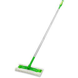 Swiffer Sweeper, 10 in Mop, Swivel Head, Green, 1 Per Box, 3/Case, 3 Total