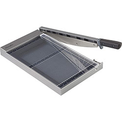Swingline ClassicCut Guillotine Glass Trimmer - 15 Sheet Cutting Capacity - 15 in Cutting Length - Safety Latch - Tempered Glass - Gray
