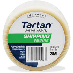 Tartan™ General Purpost Packaging Tape, 2" x 55 Yards, 3 in Core