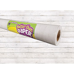 Teacher Created Resources Bulletin Board Roll - Bulletin Board, Poster, Student - 12 ftHeight x 48 inWidth - 1 Roll - White Shiplap - Fabric