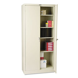Tennsco 78 in High Deluxe Cabinet, 36w x 18d x 78h, Putty