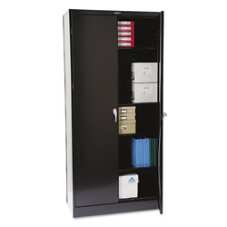 Tennsco Locking Storage Cabinet, 78 in-High, 36 in x 18 in, Black