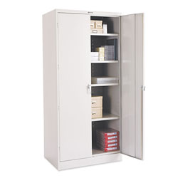 Tennsco Locking Storage Cabinet, 78 in-High, 36 in x 24 in, Gray