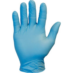 The Safety Zone Powder Free Blue Nitrile Gloves, Small