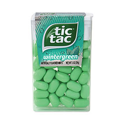 Tic Tac Breath Mints, Wintergreen, 1 oz Bottle, 12 Bottles/Box