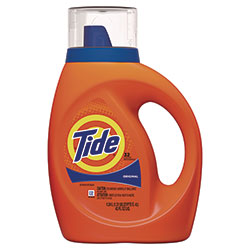 Tide Liquid Tide Laundry Detergent, 32 Loads, 42 oz Bottle, 6/Carton