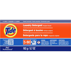 Tide Professional Powder Laundry Detergent, High Efficiency Compatible, Original Scent, 5.7 oz. Box (4 loads), 14/Case, 56 Loads Total