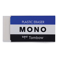 Tombow Eraser, For Pencil Marks, Rectangular Block, Jumbo, White