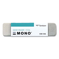 Tombow Sand Eraser, For Pencil/Ink Marks, Rectangular Block, Small, White