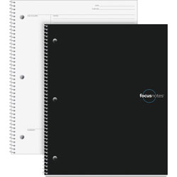 TOPS Cornell Note Taking System Notebook, 20 lb, 11 in x 9 in, White