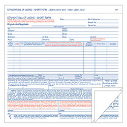 TOPS Hazardous Material Short Form, Three-Part Carbonless, 7 x 8.5, 1/Page, 250 Forms